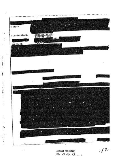 Documentos de la CIA sobre OVNI