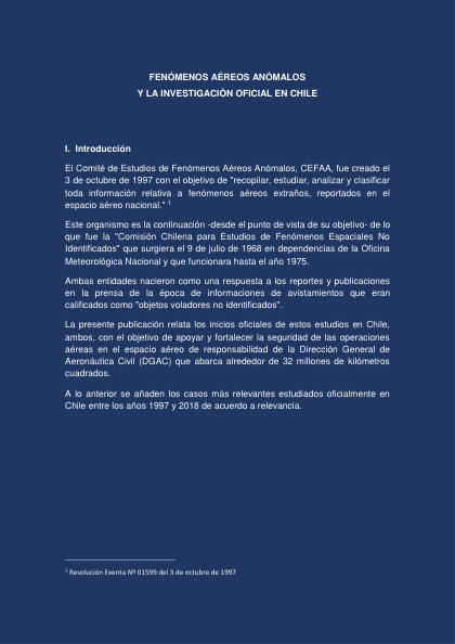 Historia del CEFAA en Chile