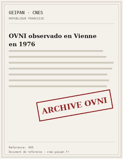 OVNI observado en Vienne en 1976