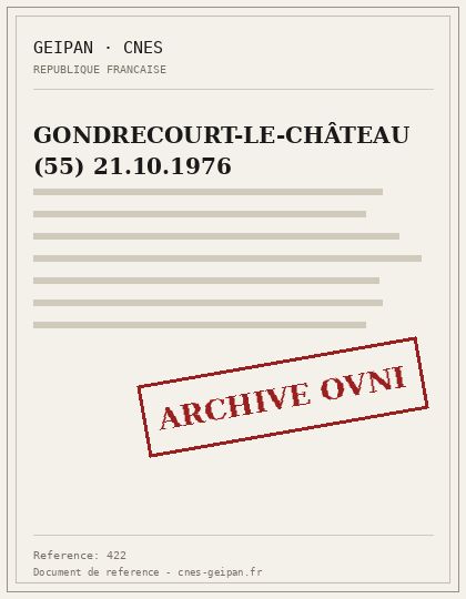 GONDRECOURT-LE-CHÂTEAU (55) 21.10.1976