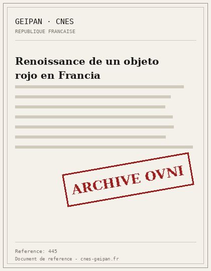 Renoissance de un objeto rojo en Francia