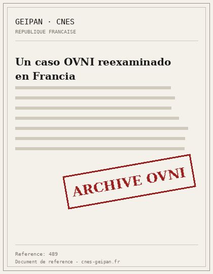 Un caso OVNI reexaminado en Francia