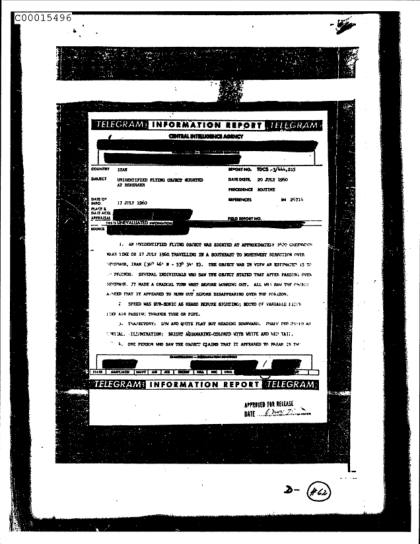 OVNI observado en 1960 en Alemania