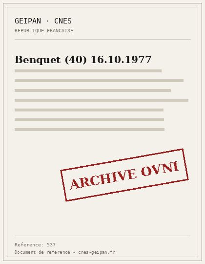 Benquet (40) 16.10.1977