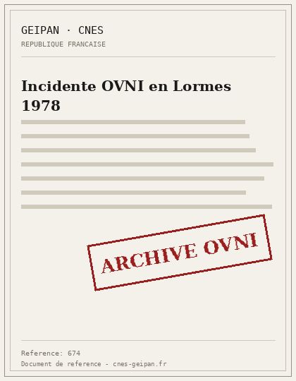 Incidente OVNI en Lormes 1978