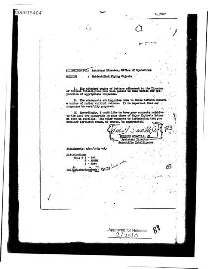 Documentos OVNI de la CIA