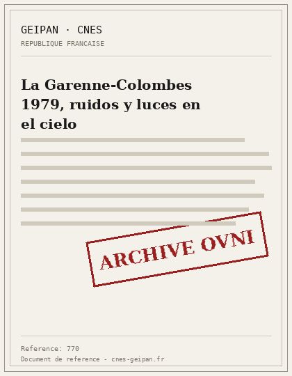 La Garenne-Colombes 1979, ruidos y luces en el cielo