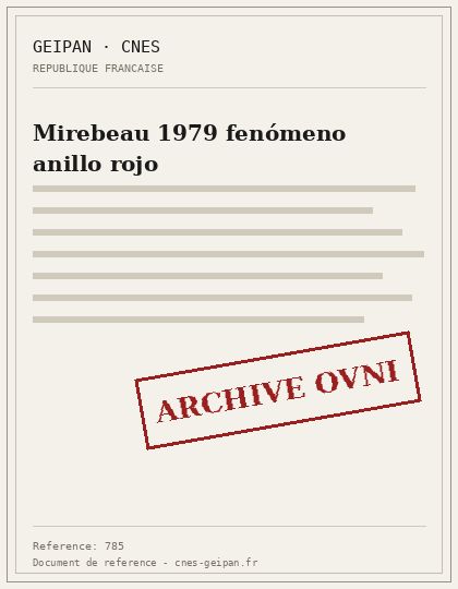 Mirebeau 1979 fenómeno anillo rojo
