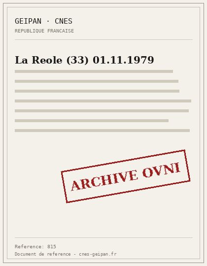 La Reole (33) 01.11.1979