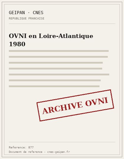 OVNI en Loire-Atlantique 1980