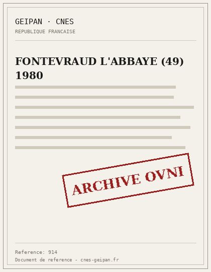 FONTEVRAUD L'ABBAYE (49) 1980