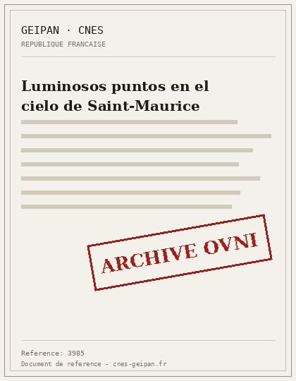 Linternas tailandesas confundidas con OVNIs en Saint-Maurice, 2014