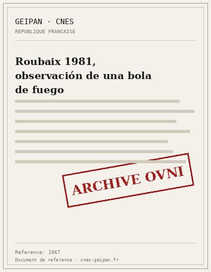 Bola de fuego dividida en dos sobre Roubaix en 1981