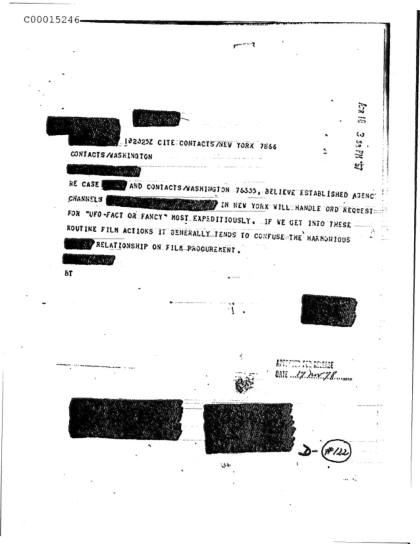 Documentos de la CIA sobre OVNI