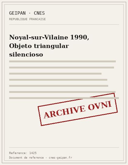 Objeto triangular silencioso sobre Noyal-sur-Vilaine