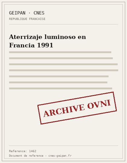 Hautes-Pyrénées y Gironde 1991, probable entrada atmosférica