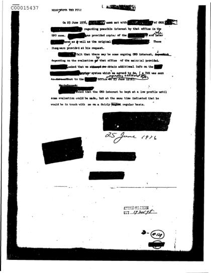 Contacto con la ORD sobre un caso OVNI