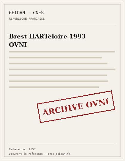 Brest Harteloire 1993, destellos intensos repetidos al amanecer