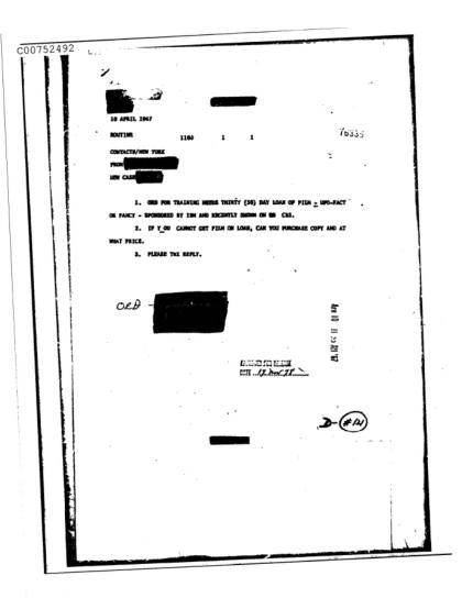 CIA y documentos OVNI