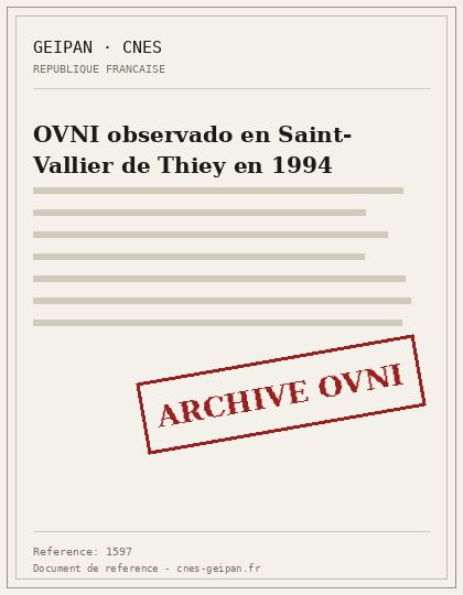 Luz ovoide cerca de Saint-Vallier-de-Thiey