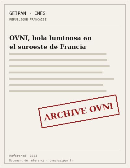 Bola luminosa con fragmentación sobre el suroeste de Francia