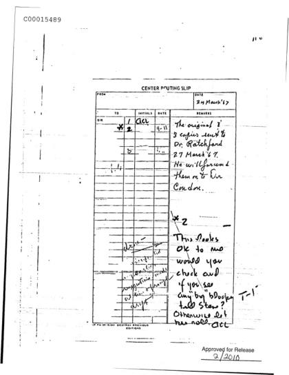 CIA y documentos OVNI