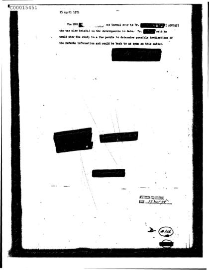CIA y documentos OVNI