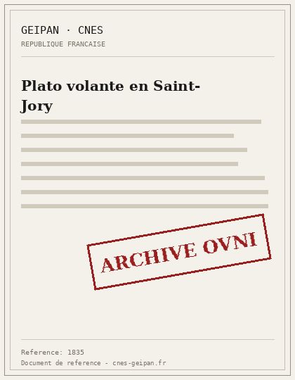 Platillo giratorio en Saint-Jory