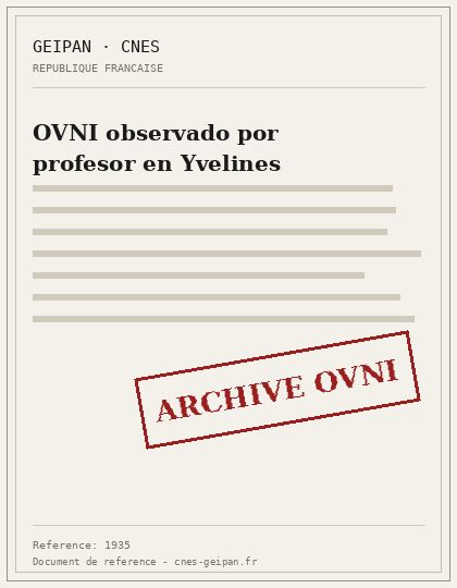 Puntos luminosos divididos vistos por un profesor en Yvelines