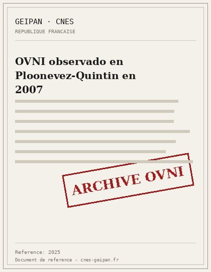 Dos esferas amarillas sobre Plounévez-Quintin