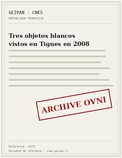 Objetos blancos sobre las montañas de Tignes