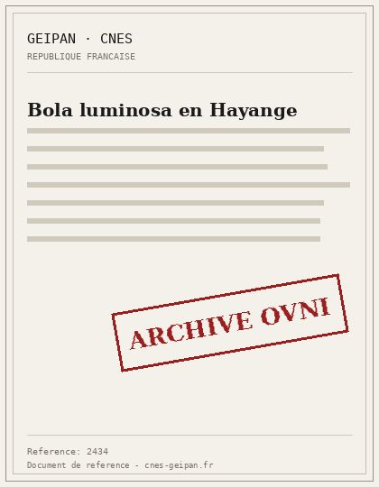 Bola amarilla zigzagueante en Hayange