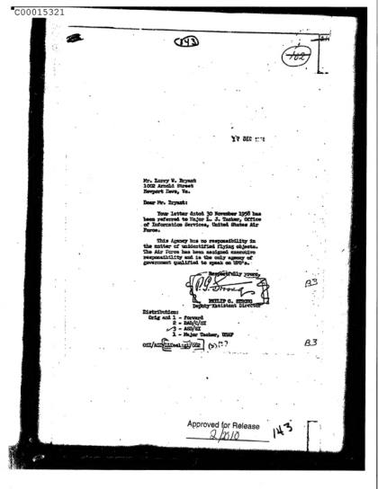 OVNI y la CIA en 1958