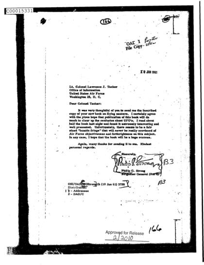 Cartas de la CIA sobre OVNI