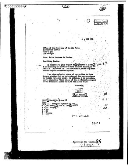 Cartas de la CIA sobre OVNI