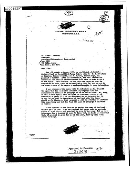 Panel de la CIA sobre OVNI