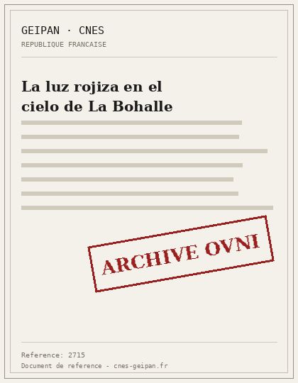 La luz rojiza en el cielo de La Bohalle
