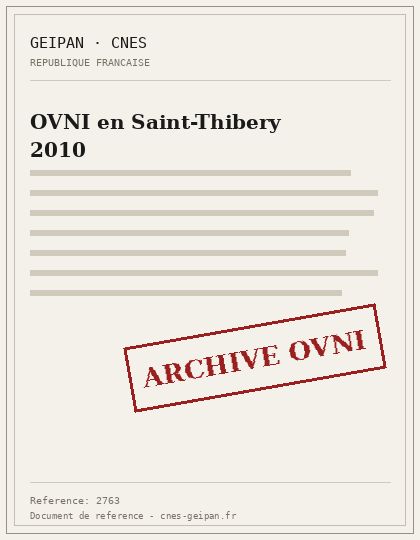 OVNI en Saint-Thibery 2010