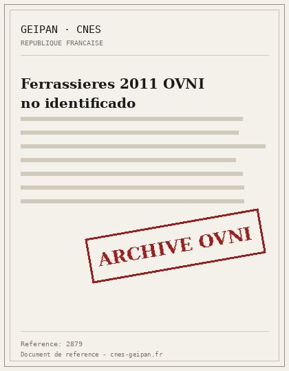 Ferrassieres 2011 OVNI no identificado