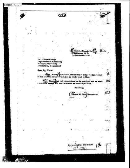 Cartas de la CIA sobre OVNI