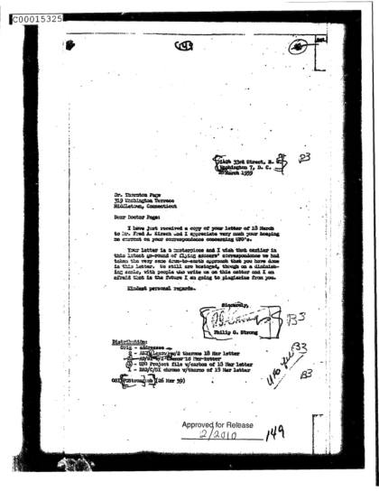 Cartas de la CIA sobre OVNI
