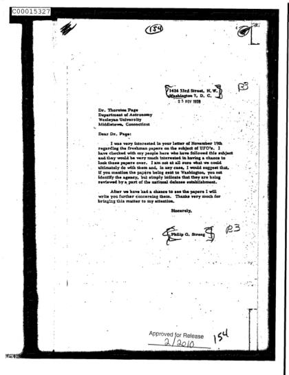 CIA y documentos OVNI