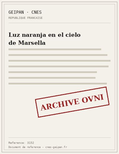 Luz naranja en el cielo de Marsella