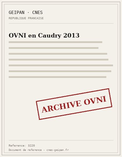 OVNI en Caudry 2013