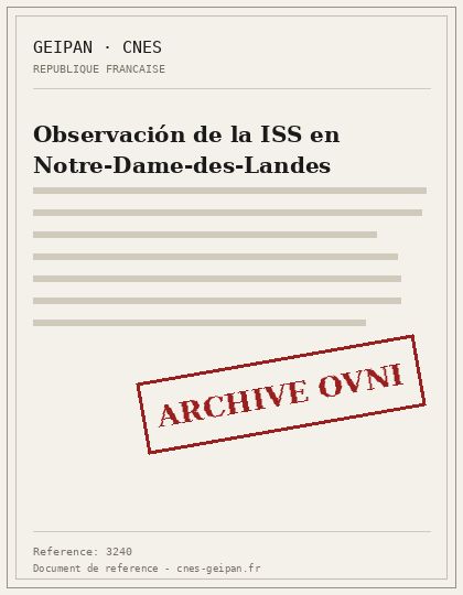 Observación de la ISS en Notre-Dame-des-Landes