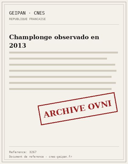 Champlonge observado en 2013