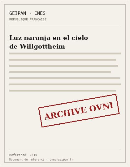 Luz naranja en el cielo de Willgottheim