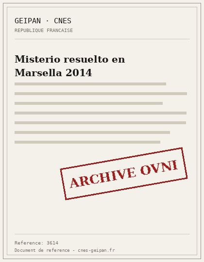 Misterio resuelto en Marsella 2014