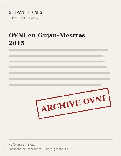 OVNI en Gujan-Mestras 2015