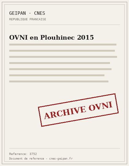 OVNI en Plouhinec 2015